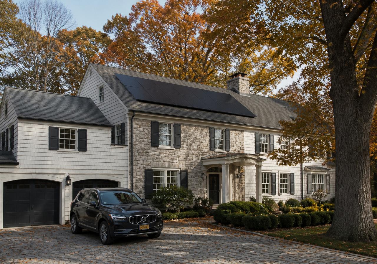 Solar Stars install in Greenwich, CT — 11.4 kW system with Enphase IQ Battery 10